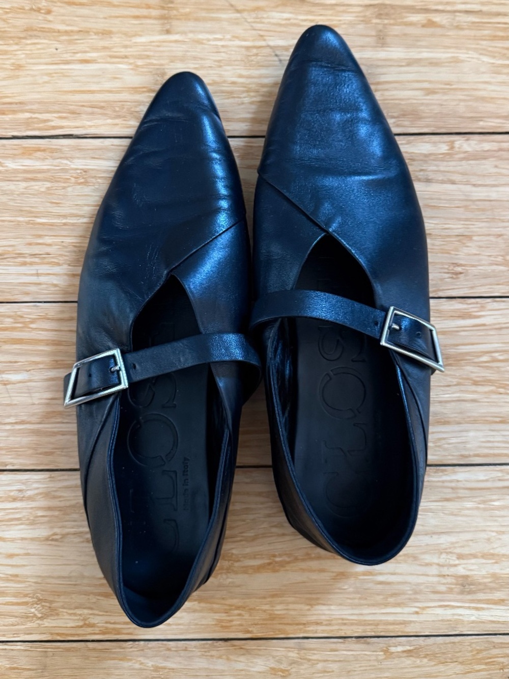 CLOSED official pointed toe ballerina flat